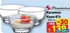 PAŞABAHÇE KARAMAN KASE 6'LI 280 CC